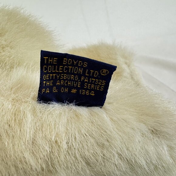 Boyd’s Bears Archive Collection Tinkin II White Polar Bear w Bow Christmas #5801 - Picture 6 of 8